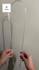 Aesthetic Clear U-Shaped Plant Pole Trellis Support | Arch Trellis  | Acrylic
