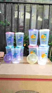 Ly Nhựa Trong Duy Tân 600ml/800ml Có Nắp Cắm Ống Hút - Nắp Đậy An Toàn (Giao màu ngẫu nhiên) 1