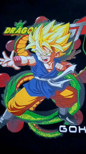 Kaos Anime Dragon Ball GT ANM-39 Baju Dragonball Kid Goku Super Saiya