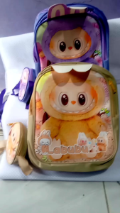 TAS LABUBU: TAS SEKOLAH ANAK PAUD & TK UNTUK PEREMPUAN KANTONG LABUBU ANAK