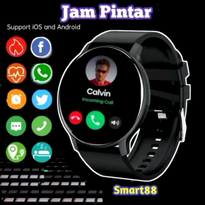 Jam Tangan Hp ✅️ smartwatch jam pintar hp Andorid new Series Healty Custom Wallpaper remote camera musik pelacak kebugaran kesehatan sensor led monitor Heart rate tidur kalori alarm Langkah