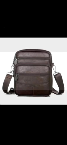 TIK Cheap Mens Small Leather Sling Bag Cross Body Bag For Men Casual Genuine Leather Shoulder Bag For Men Mini Belt Bag