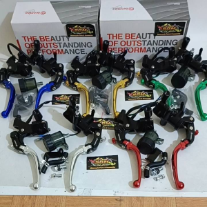 MASTER REM BRCMBO MODEL RCB RADIAL S1 SERIES 1SET HANDLE KANAN KIRI KOPLING 14MM PLUS 1TABUNG MIKA UNIVERSAL RX KING-VIXION-SONIC-SATRIA FU-MIO-VARIO-FINO-GENIO-SCOOPY-XEON-SPACY-X RIDE-LEXI-CB150R-CBR 150 250-RX KING-GL -MEGAPRO-R15-NINJA 150 R RR DLL