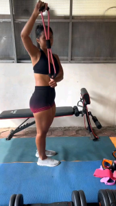 Tali Stretching Yoga Fitness / Alat Bantu Olahraga Yoga Fitnes / Tali Karet Yoga