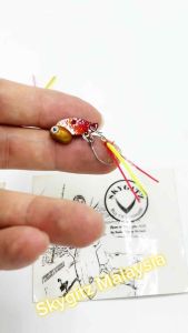 SKYGITZ MALAYSIA Mini VIB Lead Copper Metal 3D Fish Eye Lifelike Wobber Fishing Lure