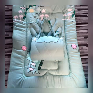 ที่นอนอนุบาล แบบสายสะพายมีหมอนในตัว ขนาดมาตรฐาน ใยหนาสามชั้น