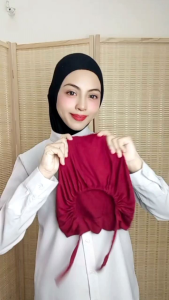 [ Getah Tali Cotton Lembut ] Inner Tudung Getah Tali Sejuk Cotton Lembut / Inner Ada tali Boleh Ketatkan Atau Longgarkan