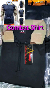 เสื้อคอมแบท ทะเลทราย เสื้อยุทธวิธี Combatshirt เกรดไทย