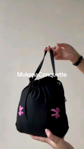 Mukena Dewasa Conquette Bordir Pita Katun Premium