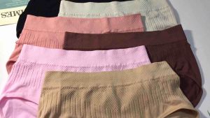 🏖️ Indewell กางเกงในผ้าทอยืดเยอะ 💐 กางเกงในผ้าทอไซส์ใหญ่