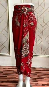 Rok Lilit Batik Bawahan Kebaya Pakaian Pesta Wanita Rok Tradisional Murah