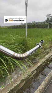 Knalpot Salemba Alligator Skyblue Stainless AEROX NMAX VARIO MIO BEAT PCX DLL