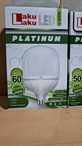 Paket 2 Lampu Led Jumbo/Lampu Led Laku Laku Platinum 60 Watt Bergaransi Cahaya Putih