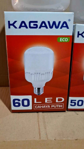 Paket 2 Lampu LED Kagawa 60 Watt Jumbo: Cahaya Putih Harga Ekonomis