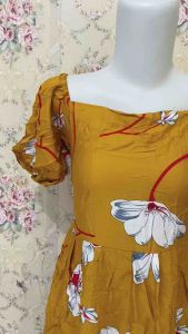 Daster/Dress Lily Kerut Kekinian Bahan Rayon Premium