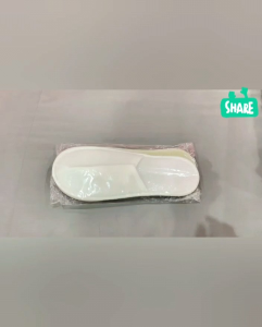 4mm 1 pair white towelling open closed toe hotel slippers spa shoes disposable slipper travel
