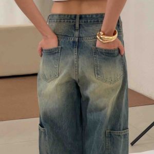 Fabrique.co - Baggy Cargo Jeans กางเกงยีนส์ กางเกงคาร์โก้