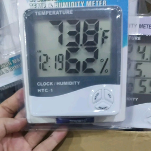 termometer Higrometer dan jam digital HTC-1 dan HTC-2