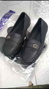 Sepatu Slop Flat Balet Karet Wanita Terbaru Warna Hitam Crystal Import