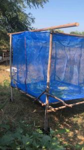 รูปพร้อม มูลความมั่นใจ ถูกสร้างขึ้นโดยผู้ผลิต 2 สี สีฟ้าสีขาว ความถี่ 22ตา สีฟ้าสูง 1.20 ม. สีขาวสูง 1.50 ม. กระชังเลี้ยงตั๊กแตน สำเร็จรูป