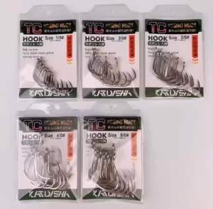 Katyusha Hook Pike Lubang 10Pcs: Kail Pancing Berkualitas Tinggi