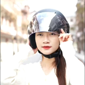 Mũ bảo hiểm GRO HD 3/4 trùm đầu có kính - Phong cách cá tính cho nam nữ