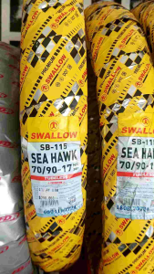 Ban motor depan belakang tubeless semua motor bebek SWALLOW SB-115 SEA HAWK 70/90-17 - 80/90-17