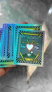 stiker hologram lambang PSHT anti air
