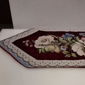 Taplak Meja Tamu Belgy Premium Motif Bunga Bordir / Alas Meja Cantik Ruang Tamu