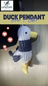 Cute Duck Plush Pendant | Duck Keychain Plush Toy | Doll Bag Decoration Plushie Keychain Famous