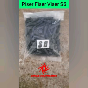 (100 pcs) Piser S6 / Fiser S6 / Viser Tembok 6mm