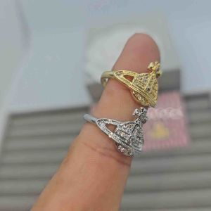 Vivienne Westwood Mini Orb Ring แหวนวิเวียน ดาวเสาร์ ประดับเพชร งานฝังเพชรละเอียด งานสวย ฟรีไซส์ พร้อมส่งในไทย