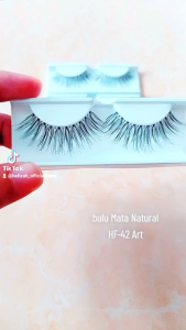 HAFIZAH Bulu Mata Natural kode HF-42 Art isi 1 Pasang Ecer size Long model Artisan