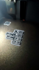 3D Printed RC License Plate toy license custom (send us a message) | 2 pcs license plate front & back | RC toy