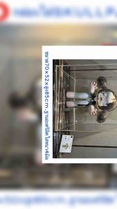 roacrylic พร้อมส่ง กล่องครอบโมเดล อะคริลิค กล่องใส่ SKULLPANDA 1000% ขนาด 70x52x85 cm.