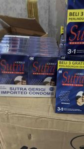 COD GRATIS ONGKIR (PRIVASI TERJAGA) KONDOM SUTRA BIRU 12PCS 3PCS ANTI BOCOR