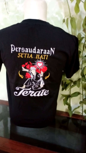 Kaos Bordir - Kaos PSHT Bordir Simpel Terbaru Pria-Wanita Lengan Pendek - Kaos - Kaos PSHT