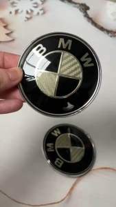 อะไหล่ ฝากระโปรง bmw 1 ชิ้น โลโก้ฝากระโปรงหน้ารถ 82mm. และ ฝากระโปรงหลังรถ 74mm.
