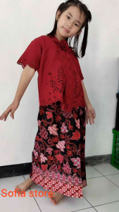 Setelan Rok dan Kebaya Anak Neva Kids Kebaya Kartini Anak Encim Modern