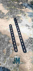 Bracket Plat Besi Bolong Tebal 3mm Panjang 30cm Dan 40cm Breket Kanlpot Braket Serbaguna Universal Dudukan Lampu Tembak Breket Penyambung