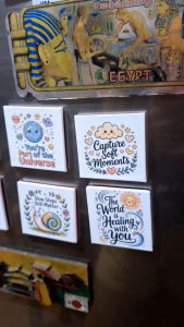 Inspirational Mental Health Quote Ref Magnet 2x2 – Minimalist Cute Design Ideal for Gift Set or Giveaway Sold Per Set