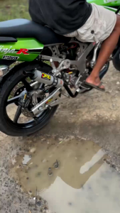 knalpot ninja r rr ss type kobra black doft suara super garing