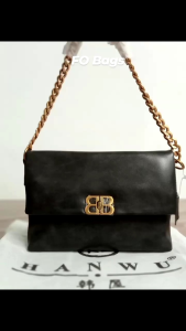 Tas Lipat Magnet dari Brand HANWU Hitam Lembut Halus Kualitas Import kd 234