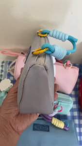 พร้อมส่งกล่องดินสอ กระเป๋าดินสอ เครื่องสำอางค์ สีพาสเทล มีหูหิ้ว รูปแบบกระทัดรัดPC019