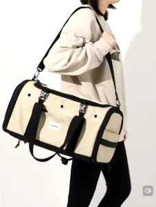 OTABI Pet travel bag By HiDREAM กระเป๋าสัตว์เลี้ยงทรงกล่อง โครงสร้างแข็งแรง สามารถถือและสะพายข้างได้ กระเป๋าสัตว์เลี้ยง กระเป๋าเดินทางสัตว์เลี้ยง กระเป๋าแมว กระเป๋าสุนัข กระเป๋าน้องหมา Pet bag Cat bag Dog bag
