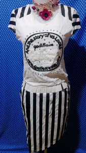 DRESS LENGAN PENDEK PUTIH 222