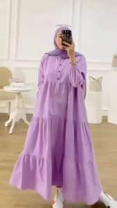 Dress Wanita Terbaru 2025: Premium Dress Polos & Gamis Motif