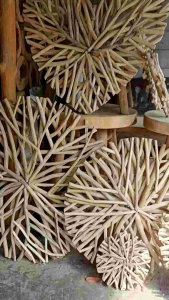 Wall Decoration Ranting Bulat Acak Murah Terbaru