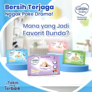 Wipes Higienis untuk Bayi: Mengenal Wipes Cussons Baby