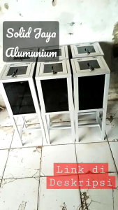 Kotak Amal Alumunium 25 x 25 x 70 cm